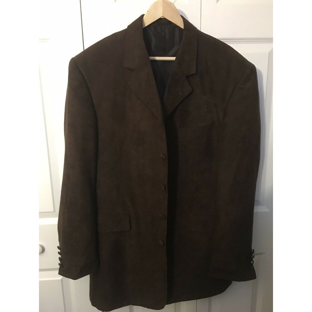 FALCONE MEN’S Sz 46‎ BROWN BLAZER SUIT JACKET COAT